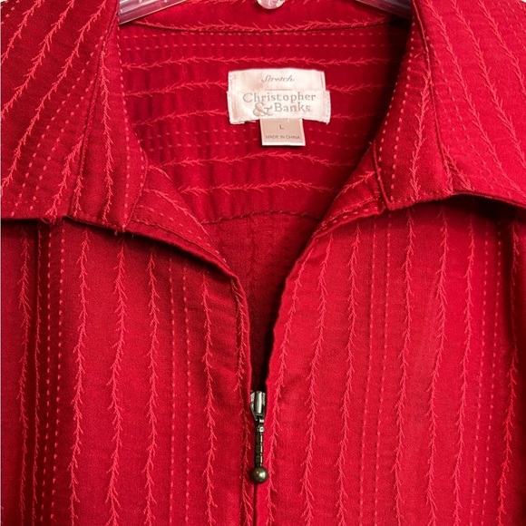 CHRISTOPHER & BANKS BLOUSE - Picture 2 of 5